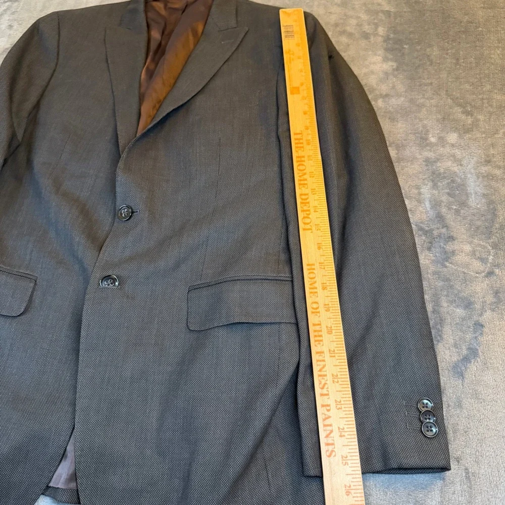 Banana Republic Tailored Fit Men's Blazer 40R‎ Grey Herringbone Business Casual
